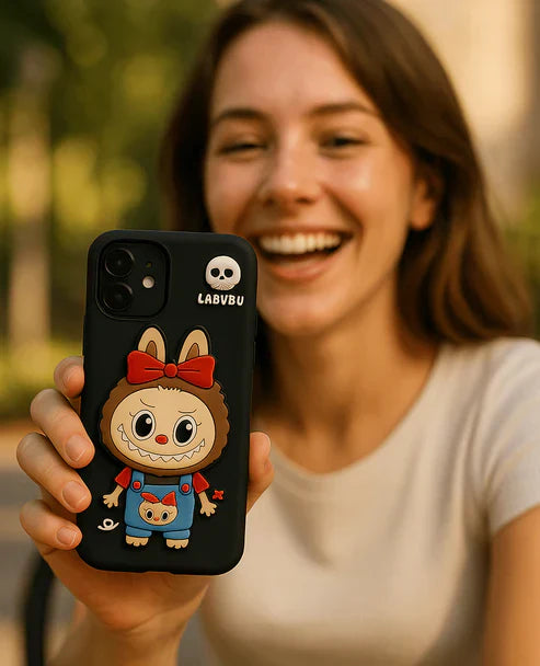Labubu - 3D Cartoon Silicone iPhone Case